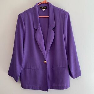 Sag Harbor Vintage Women’s Purple Blazer